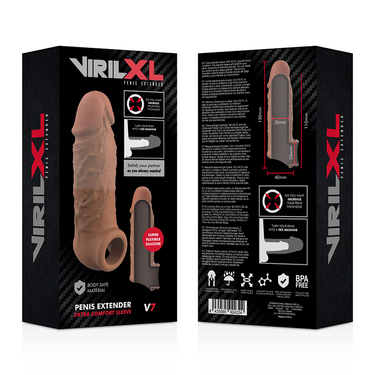 Guaina Estensoria in Silicone Viril XL per Maggiore Spessore e Piacere